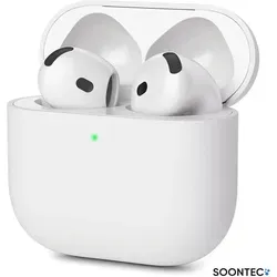 SOONTEC Hülle für AirPods 4 Generation Case Silikon Schutzhülle Kopfhörer Etui Slim Cover in transparent - Transparent