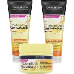 John Frieda Tiefenpflege+Reparatur Shampoo&Conditioner&Maske je 250 ml