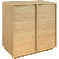 Sweeek Anrichte Holzlook 2 Türen 80 cm – Modernes Sideboard