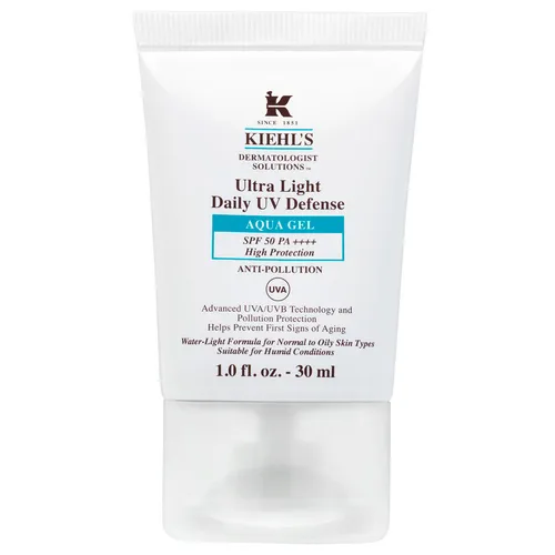 Kiehl's Ultra Light UV Defense Aqua Sonnengel 30 ml - Sonnencreme mit LSF 50, bietet zuverlässigen Schutz vor UVA- und UVB-Strahlen, zieht schnell ein und ist ideal für fettige Haut – für ein angenehmes Hautgefühl ohne Glanz.