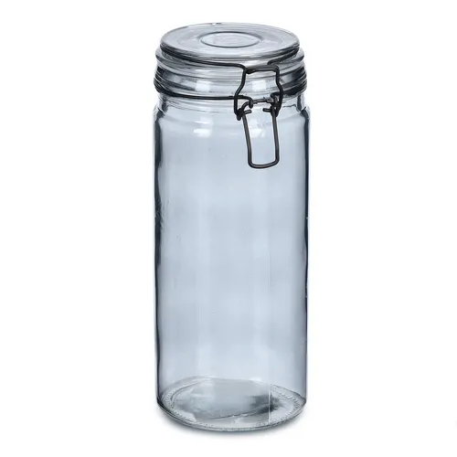 Zeller Vorratsglas m. Bügelverschluss 1000 ml grau Glas / Metall 1100 ml ca. ...
