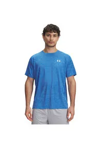 Under Armour Tech Funktionsshirt Herren in blue, Größe S - Kleidung aus elastischem Gewebe mit UA Tech-Technologie; schnelltrocknend und feuchtigkeitsableitend für optimalen Komfort beim Sport.
