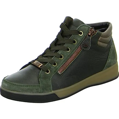 ara Damen 1244499 Sneaker, Braun, 39 EU Weit - Wanderschuhe mit Wechselfussbett und High Soft Bamboo für optimalen Komfort bei langen Wanderungen.