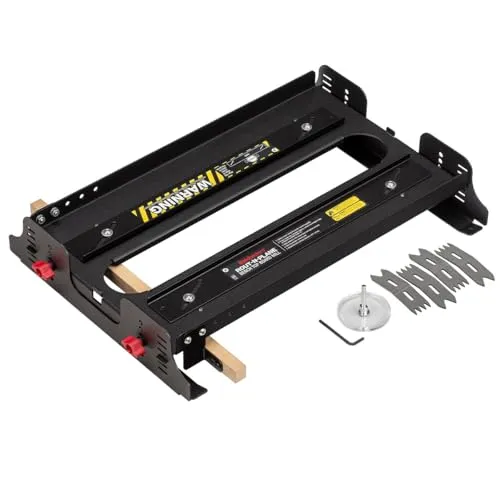 Woodpeckers Rout-N-Plane MINI – Mini Planfräsgerät für Oberfräsen – Tischfräse für Hirnholz & Schneidbretter – pulverbeschichteter Stahl – max. Werkstückbreite 380 mm