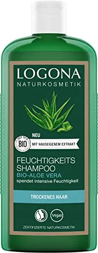 Logona Feuchtigkeits-Shampoo - Shampoo für feines, strapaziertes oder schuppiges Haar, mit pflanzlichen Inhaltsstoffen für schonende Reinigung und tägliche Anwendung. Sorgt für Glanz, Geschmeidigkeit und eine gesunde Kopfhaut.