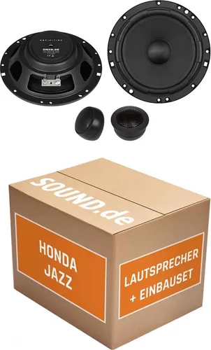 Einbaupaket Lautsprecher Boxen Front Crunch DSX6.2E für Honda Jazz GD