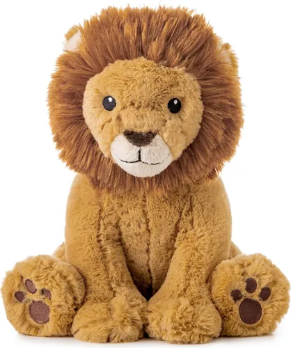 Cloud b® Louis The Lion™ - Beruhigendes Plüschspielzeug mit Melodie - Kuscheltiere mit Smart Sensor, der auf Geräusche reagiert und Ihr Baby beim Einschlafen mit sanften Melodien und Naturgeräuschen unterstützt.