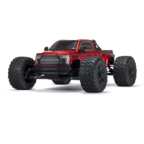 Arrma ARA7612T2 1/7 Big Rock 6S 4X4 BLX Monster Truck RTR Rot - RC-Modelle, leistungsstarker 6S Brushless-Antrieb für ultimative Geschwindigkeit und Kraft, ideal für Offroad-Abenteuer.