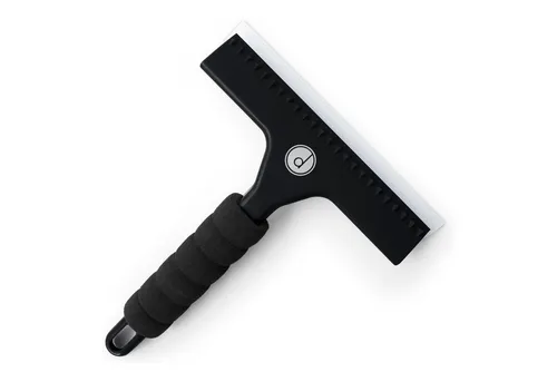 HAC24 Wasserabzieher Scheibenabzieher Fensterabzieher Glasabzieher für Auto Fenster Dusche, (1-St), mit Schaumstoffgriff Inkl. 2 Silikon Ersatzlippen