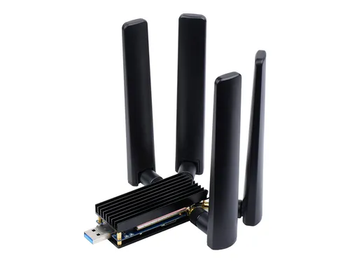 5G Modul mit Vierfach-Antenne und USB 3.1