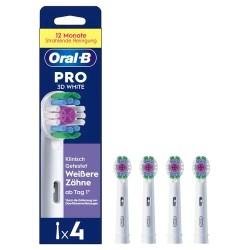 Oral-B Pro 3D White 4er Aufsteckbürsten