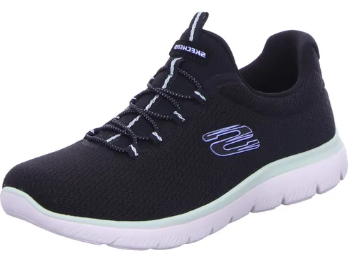 Skechers Damen Slipper Schwarz Größe 40 - Slipper & Loafer, bequeme Passform und stilvolles Design für den perfekten Alltag