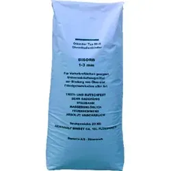 Bindemittel Bisorb IIIR, 1-3mm, 20kg - Baumaterial für sichere Bindung von Flüssigchemikalien, besonders tritt- und rutschfest, wasserunlöslich und feuerhemmend.
