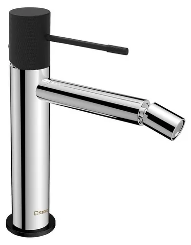 Sapho Bidetarmatur SOLARIS in Chrom/Schwarz matt