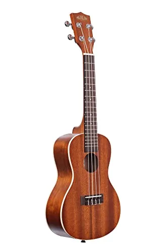 Kala Konzert-Ukulele aus satiniertem Mahagoni mit weißer Einfassung (KA-C)
