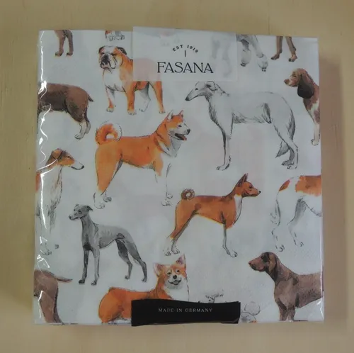 Servietten Hunde verschiedene 1 Packung OVP Motivservietten Windhund Pudel Bu 20