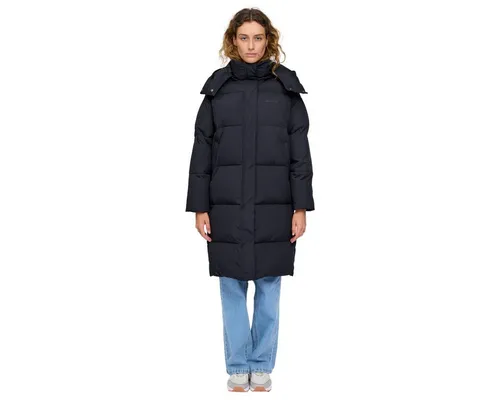 MAZINE Wintermantel in Schwarz - L - Stylischer Wintermantel aus recyceltem Polyester, wasserabweisend und mit abnehmbarer Kapuze. Perfekt für kalte Tage, bietet er Komfort und Funktionalität.