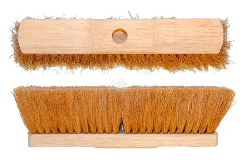 Besen Saalbesen Kokos-Borsten Sattelholz mit Stielloch 30 cm