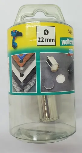 Wolfcraft Diamant Lochsäge »Ceramic« mit Schwamm, 10 mm Schaft Ø 22