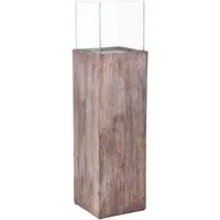 Produktbild Vivanno Windlichtsäule Candela 27 cm x 27 cm x 100 cm Umbraantik