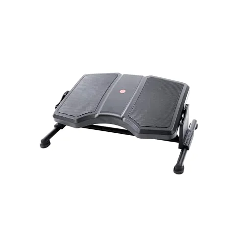 hjh OFFICE 830012 Fußstütze PODI II - Ergonomische Fußablage, höhenverstellbar und neigbar für gesunde Sitzhaltung; rutschfeste Trittfläche fördert die Durchblutung und sorgt für ermüdungsfreies Arbeiten.
