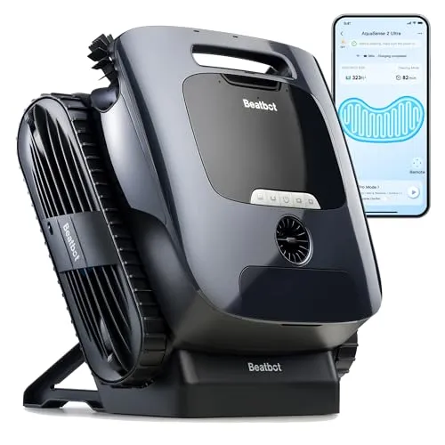 Beatbot AquaSense® 2 Ultra Poolroboter - Sonstiges Poolzubehör mit KI-gesteuerter Poolkartierung und 5-in-1 Reinigung für eine überlegene Wasseroberflächenreinigung und intelligente App-Navigation.