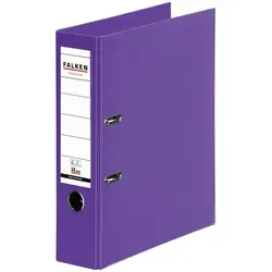 Falken 11285608 Chromocolor-Ordner A4, Rücken 80mm, mit Einsteckschild - Violett