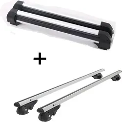 Skiträger VDP-S6 6 Paar Ski + Dachträger VDP004 L kompatibel mit VW Passat Variant 96-14