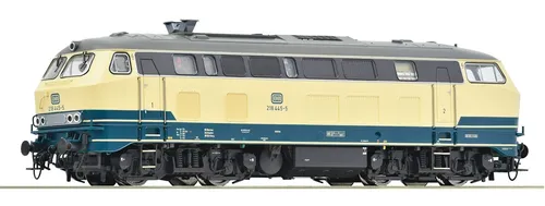 Roco 7310041 H0 Diesellok BR 218 445-5 der DB - H0-Modell der Diesellok BR 218 445-5, ideal für Modellbahnanlagen. Höchstgeschwindigkeit von 140 km/h und vielseitig einsetzbar im Personen- und Güterverkehr.