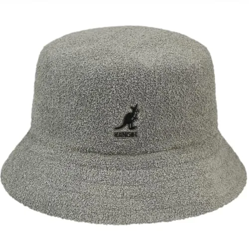 Kangol Bermuda Bucket Anglerhut, Unisex, Beton, Größe S - Fischerhüte für Herren, aus hochwertiger Acryl-Nylon-Mischung für optimalen Tragekomfort und Stil beim Angeln.