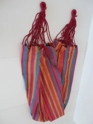 point-garden Mehrpersonen Hängematte Schwebeliege 240x160cm blau-gestreift