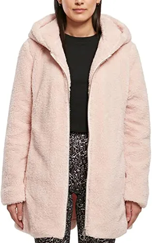 Urban Classics Women's Ladies Sherpa Jacket Jacke, pink, 4XL