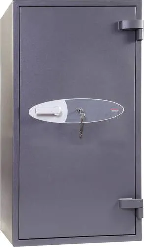 Phoenix HS2055K Mercury Wertschutzschrank mit Schlüsselschloss - Wertschutzschrank der Serie Phoenix MERCURY, zertifizierter Einbruchschutz Widerstandsgrad II, ideal für private und gewerbliche Nutzung, plus 30 Minuten Feuerschutz für Dokumente.
