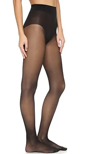 Wolford Damen Pure 10 Strumpfhose, 10 DEN, Schwarz, X-Small