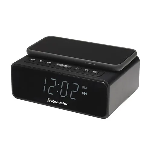 Wecker roadstar clr-700qi/ fm radio/ kabellose ladestation
