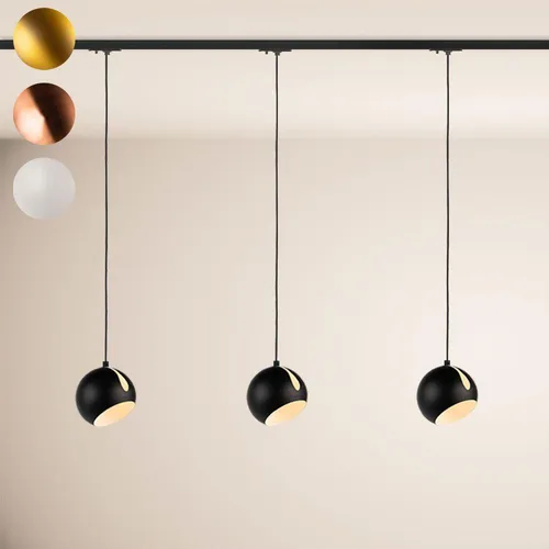 s.luce Pendelleuchte Ball - Moderne Esstischlampe in Schwarz - Elegante 5-flammige Pendelleuchte mit E27-Fassung, ideal für stilvolle Essbereiche. Maximale Leistung 40 W, flexibel einstellbare Höhe bis 150 cm für individuelles Lichtdesign.