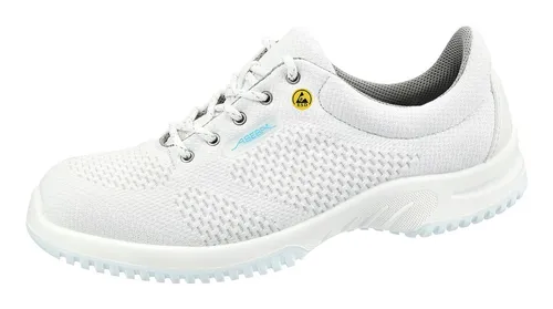 Abeba Berufsschuh Uni 6 weiß, Größe 42 - Halbschuhe, rutschfest und ideal für den Einsatz im Gesundheitswesen oder in der Gastronomie.