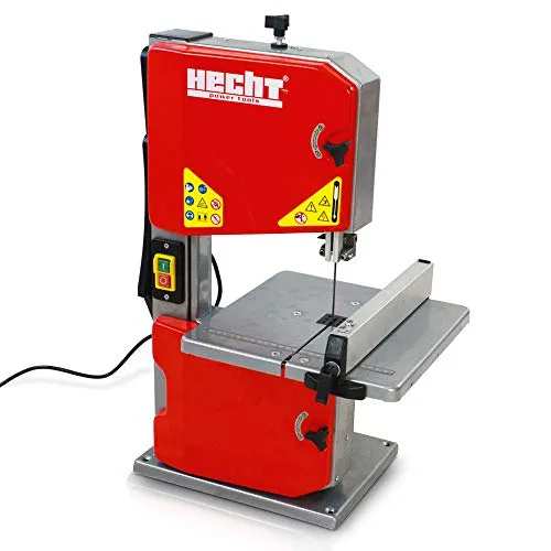 HECHT Bandsäge – 250 Watt Power für präzise Holz- und Metallarbeiten - Bandsäge für Hobby und Profi mit 250 Watt, max. Schnitthöhe 85 mm und schnellem Sägeblattwechsel – ideal für exakte Schnitte und vielseitige Anwendungen in Holz, Metall und mehr.