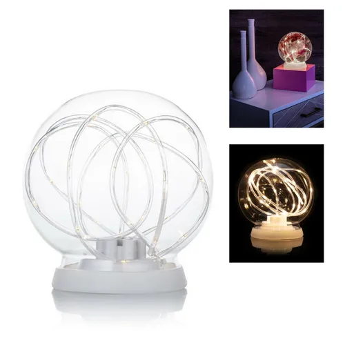 LED Blumenaquarium,Glasvase zum selbst dekorieren,Vase Schneekugel,Blumenvase