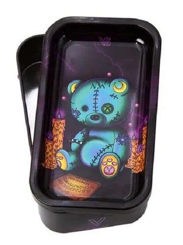 Syndicase 2.0 Metalldose mit Drehtablett im Deckel -2in1 Tabakdose