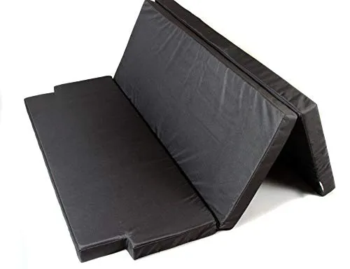 Premium Schlafauflage für VW T5/T6 California Beach | Klappmatratze 185x148x8 cm, Schwarz | Faltbare Matratze für Bus, Camping & Multiflexboard