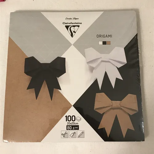 Clairefontaine 95006C Packung mit 100 Blatt Origamipapier einfarbig