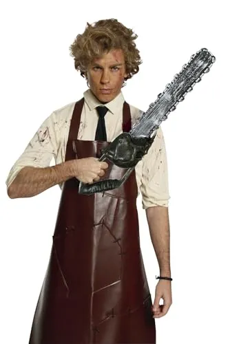 FIESTAS GUIRCA | Elektrische Spielzeug-Säge (60 cm) - Waffe für Killer Kostüm an Halloween und Gruselfesten - Ideales Zubehör für Kostümpartys - Grau