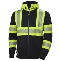 Helly Hansen ICU ZIP HOODIE 79273 - Hochsichtbarer Kapuzenpullover - Herren-Pullover mit EN ISO 20471 Class 1 Zertifizierung, ideal für Sicherheit und Sichtbarkeit bei der Arbeit. Robuster Stoff und komfortable Passform mit verstellbarer Kapuze.