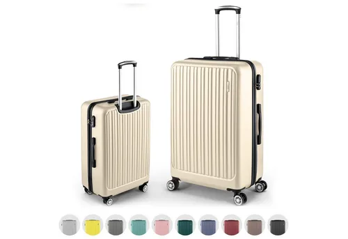 Easy Move ABS Hartschalenkoffer 74cm - Ergonomisch & Sicher - Koffer mit 360° drehbaren Rollen und integriertem Zahlenschloss für optimale Sicherheit. Ideal für Reisen, bietet robusten Schutz und hohen Komfort für Vielreisende.