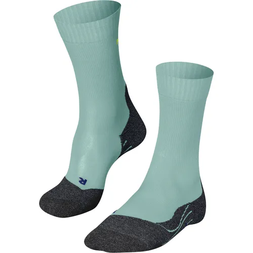 Falke TK2 Explore Cool Damen Trekking Socken mint (7630) 41-42 - Sportsocken für Damen, ideal für warme Trekkingtouren. Die innovative 3-Lagen-Konstruktion hält die Füße trocken und blasenfrei, während die kühlende, vegane Materialkombination mit Lyocell für optimalen Komfort sorgt.