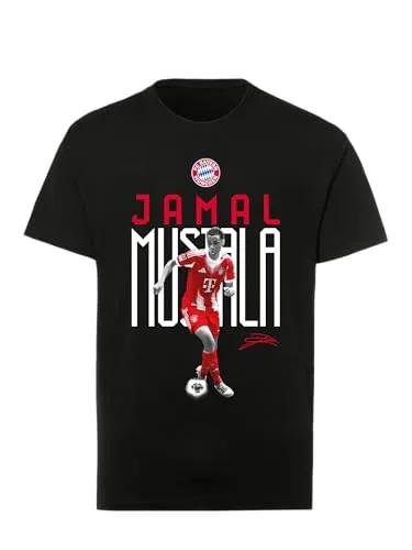 FC Bayern München I T-Shirt Musiala I Kinder I Schwarz I 164