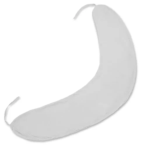 Totsy Baby Bezug für Seitenschläferkissen Musselin 190 cm mit Schnüren - Kissenbezug mit Reißverschluss Komfortkissenbezug für Body Pillow Oeko-Tex