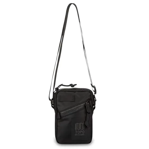 Topo Designs Unisex Mini Shoulder Bag Umhängetasche, Schwarz/Schwarz/Schwarz