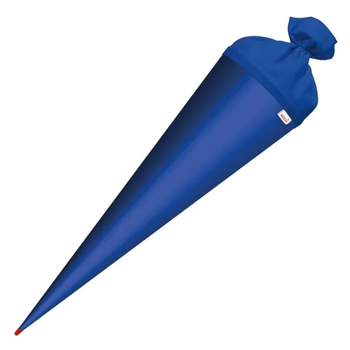 Roth Schultüte Basteltüte 70 cm, rund ultramarinblau - Schultüten für die Einschulung, individuell gestaltbar mit einem praktischen Filzverschluss für sicheren Halt.